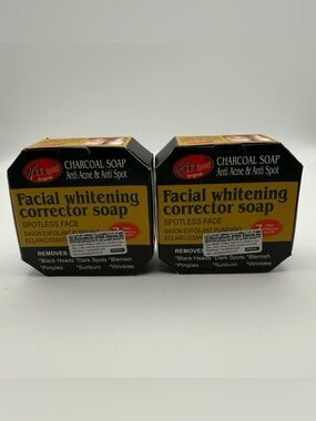 Veetgold Charcoal Facial Whitening Corrector Soap (2pcs)- Yellow